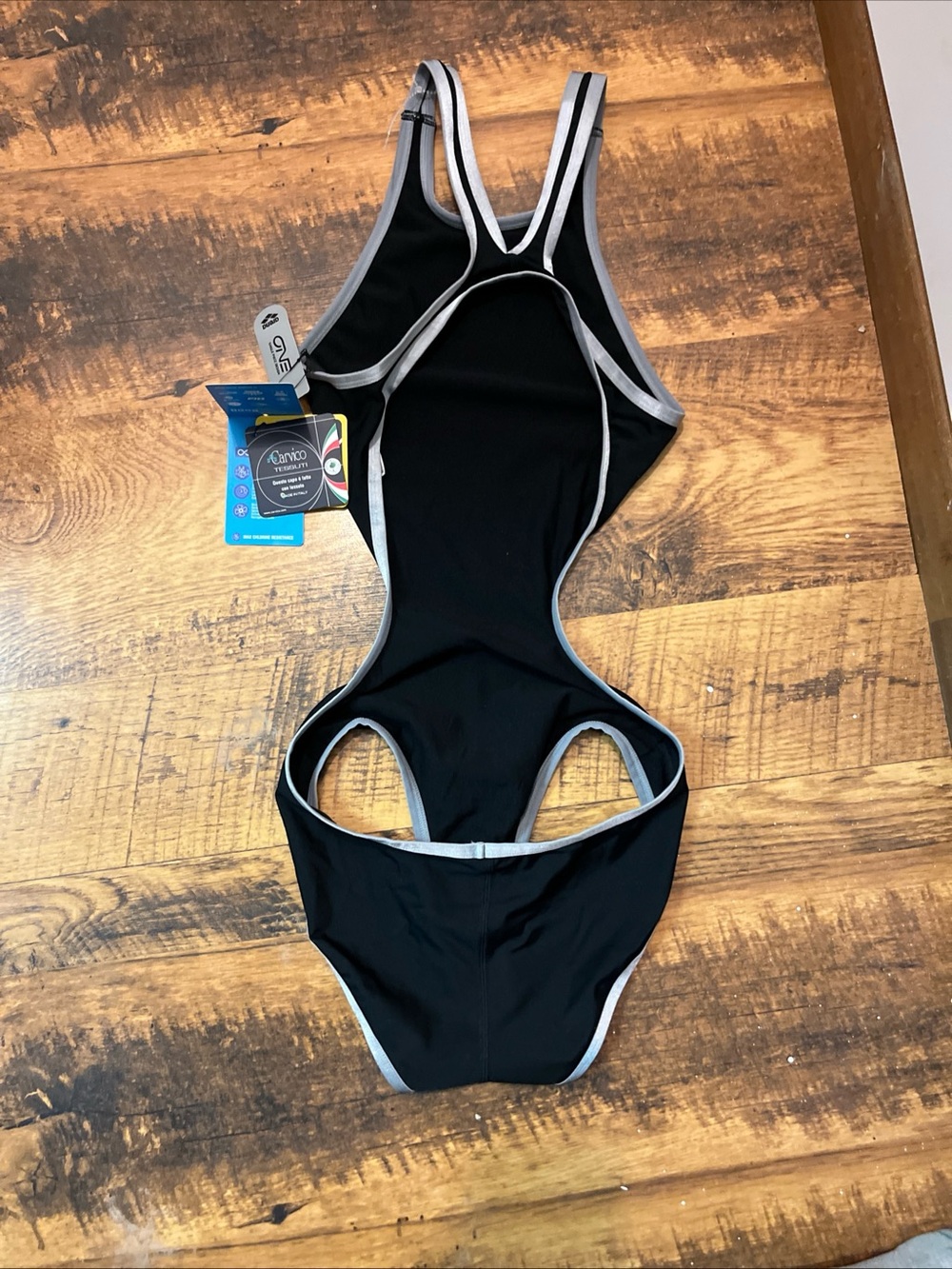 Arena One Biglogo Black/Silver One-Piece USA 30 - Picture 10 of 11